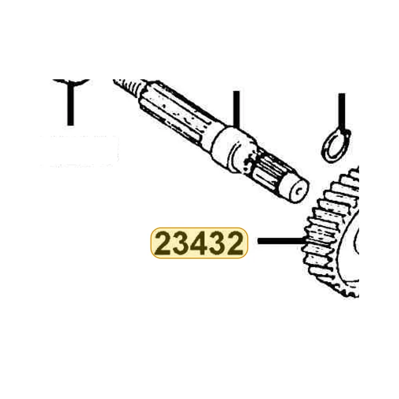 23432-KEB7-900 GEAR FINAL — diagram cutout