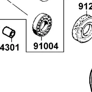 91004-KBN2-90A BRG BALL RADIAL 6201 (12*32*10) — diagram cutout