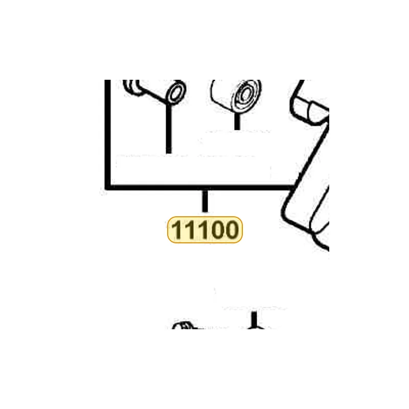 11100-KGB5-305 CRANK CASE SET RIGHT — diagram cutout