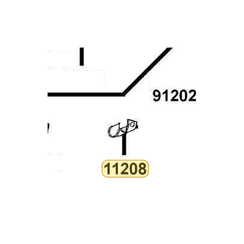 11208-GKAK-901 CLAMPER CARB DRAIN — diagram cutout
