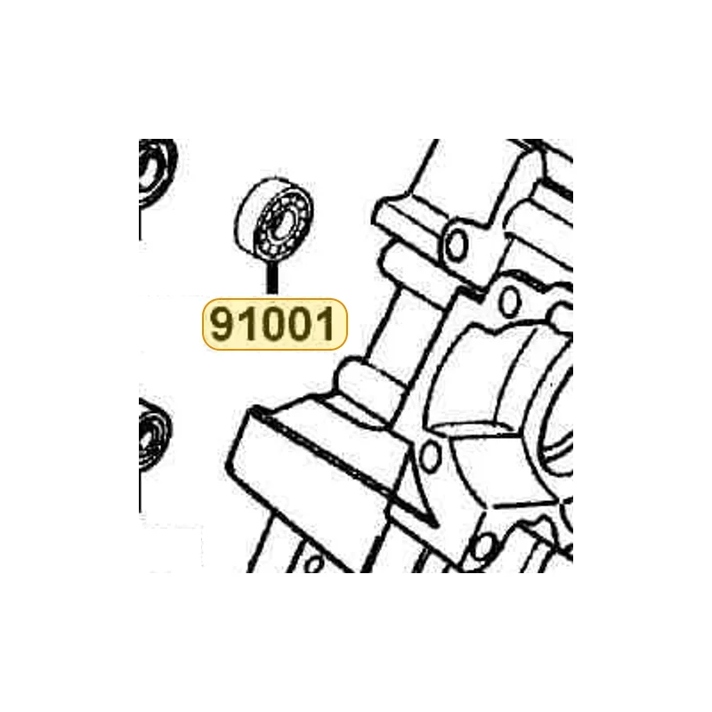 91001-GLW0-90A BRG BALL RADIAL 6204 SPECIAL — diagram cutout