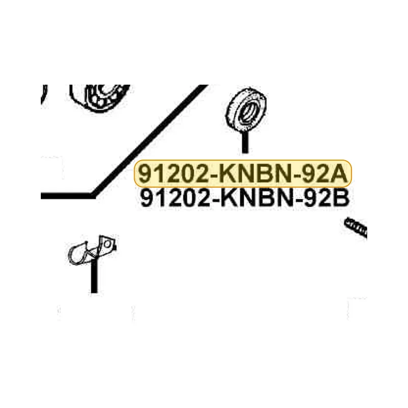 91202-KNBN-92A OIL SEAL 20*31*7 — diagram cutout