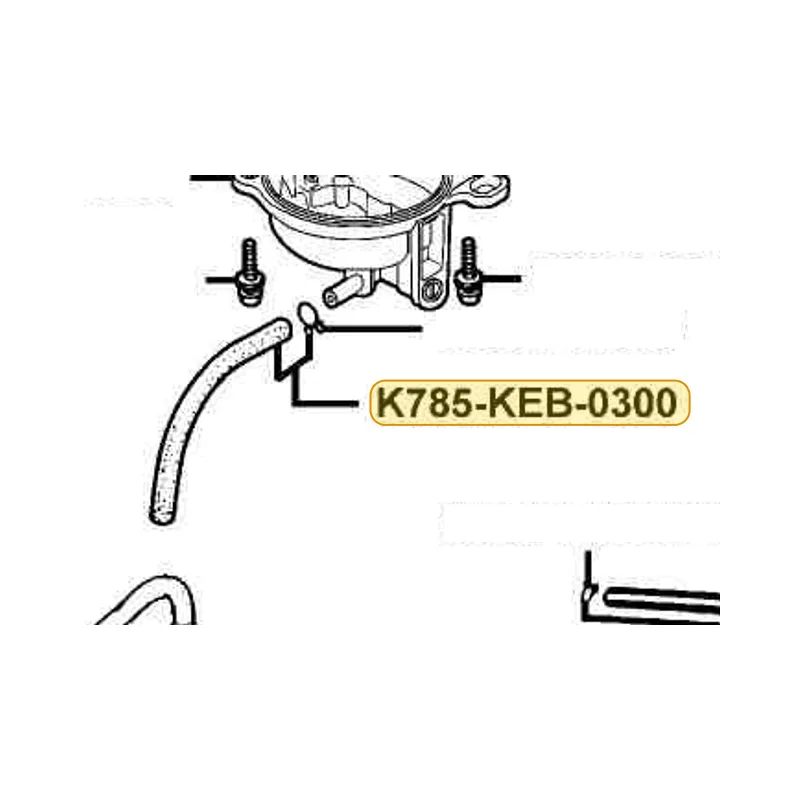K785-KEB-0300 TUBE SET (DRAIN) — diagram cutout