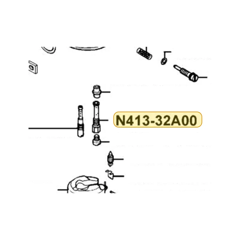 N413-32A00 NEEDLE JET HOLDER — diagram cutout
