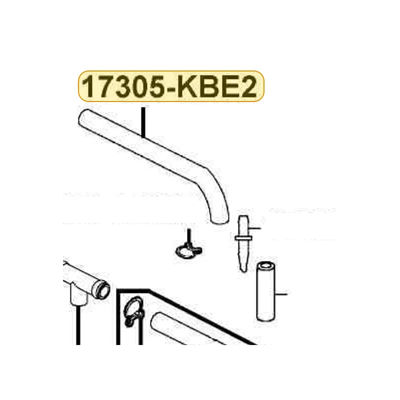 17305-KBE2-710 TUBE INLET PIPE CANISTER — diagram cutout
