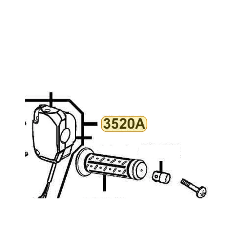 3520A-KGBG-E00 SW ASSY LH HNDL COMP — diagram cutout
