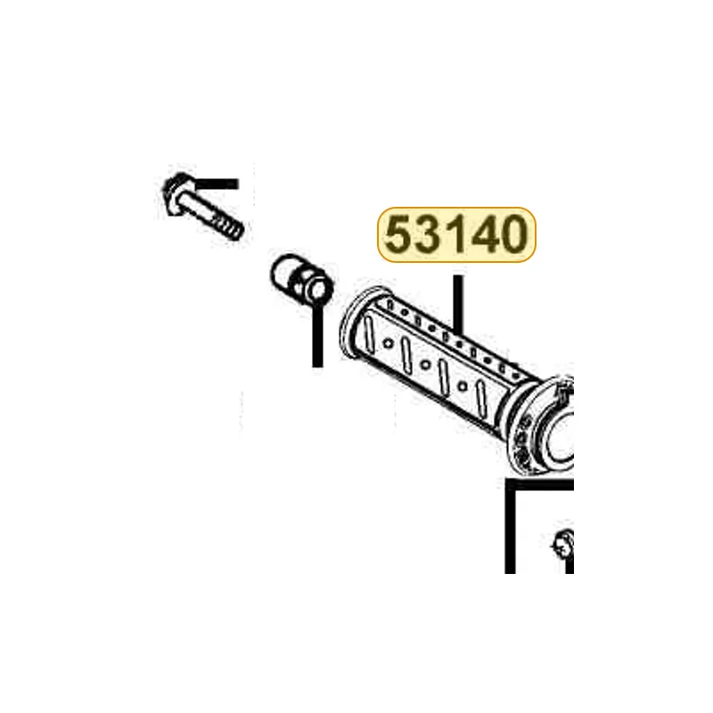 53140-KNBN-960-N1R GRIP COMP THROT (Black) — diagram cutout