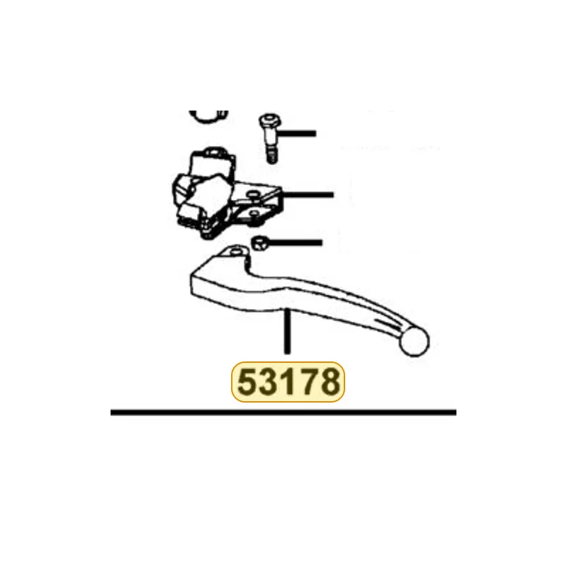 53178-GKAK-901-M2A LEVER L STRG HANDLE — diagram cutout