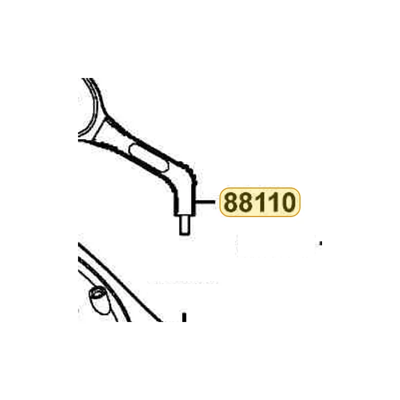 88110-KEB7-E00 MIRROR ASSY R BACK — diagram cutout