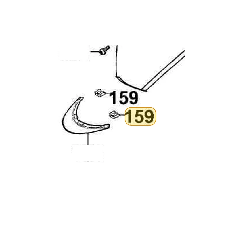 64303-KEB7-900 CLIP SPOILER — diagram cutout