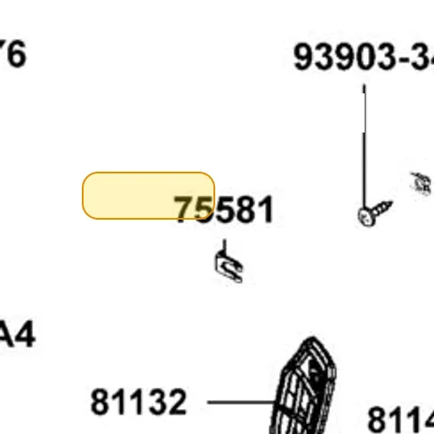 75581-6C73-001 Set Spring Lock Key