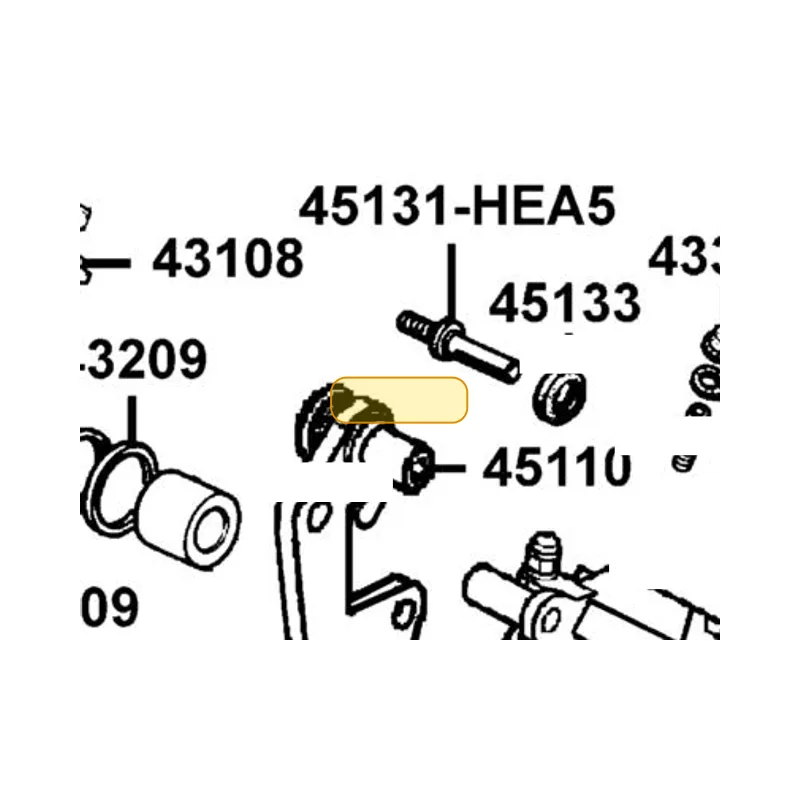 43108-KFS6-07A SPRING PAD — diagram cutout