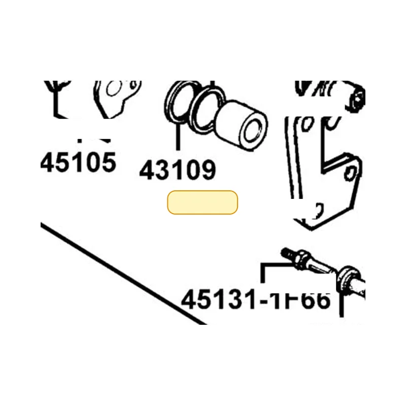 45105-KXCX-305-M2 PAD ASSY — diagram cutout