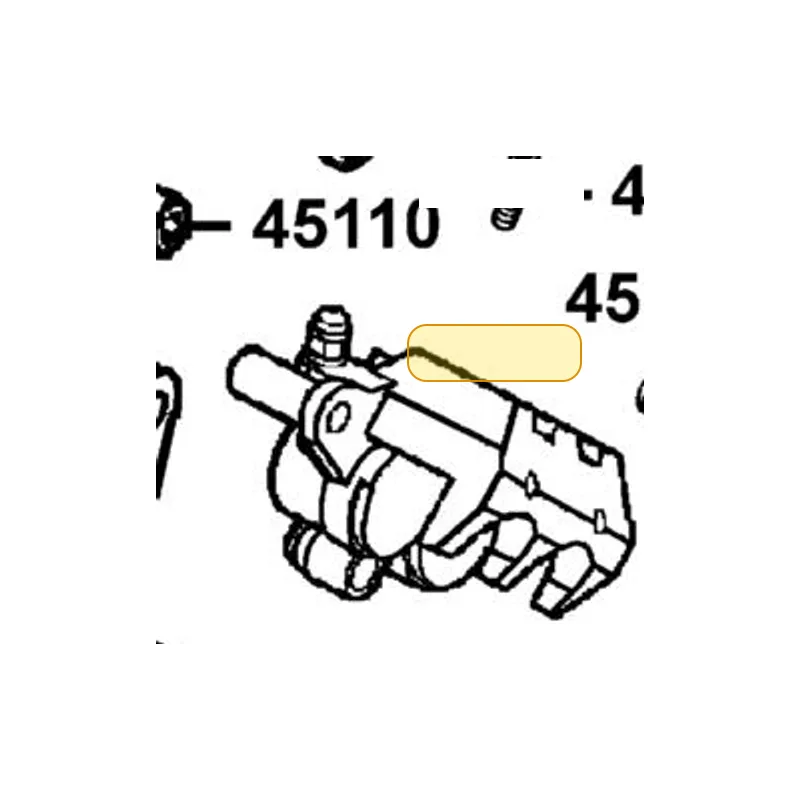 45110-KXCX-E00 BRACKET COMP FR CALIPER — diagram cutout