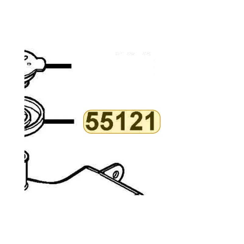 55121-KEB7-900 RUBBER OIL GUIDE — diagram cutout
