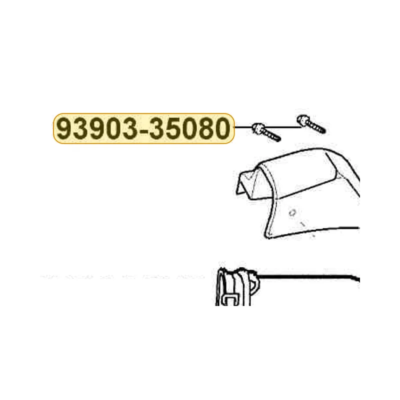 93903-35080 SCREW TAPPING 5*8 — diagram cutout
