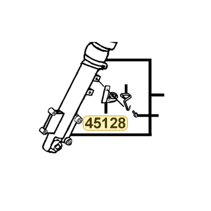 45128-KEB7-900 CLAMPER FR BRAKE HOSE — diagram cutout