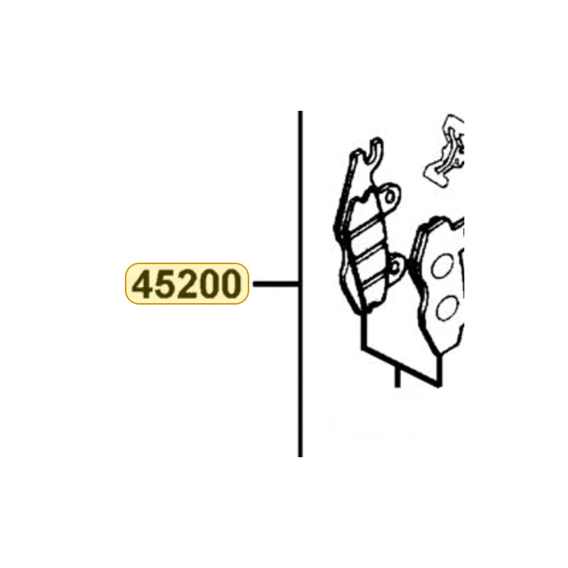45200-KEB7-E90-NJA CLAMPER FR BRK HOSE (Silver) — diagram cutout