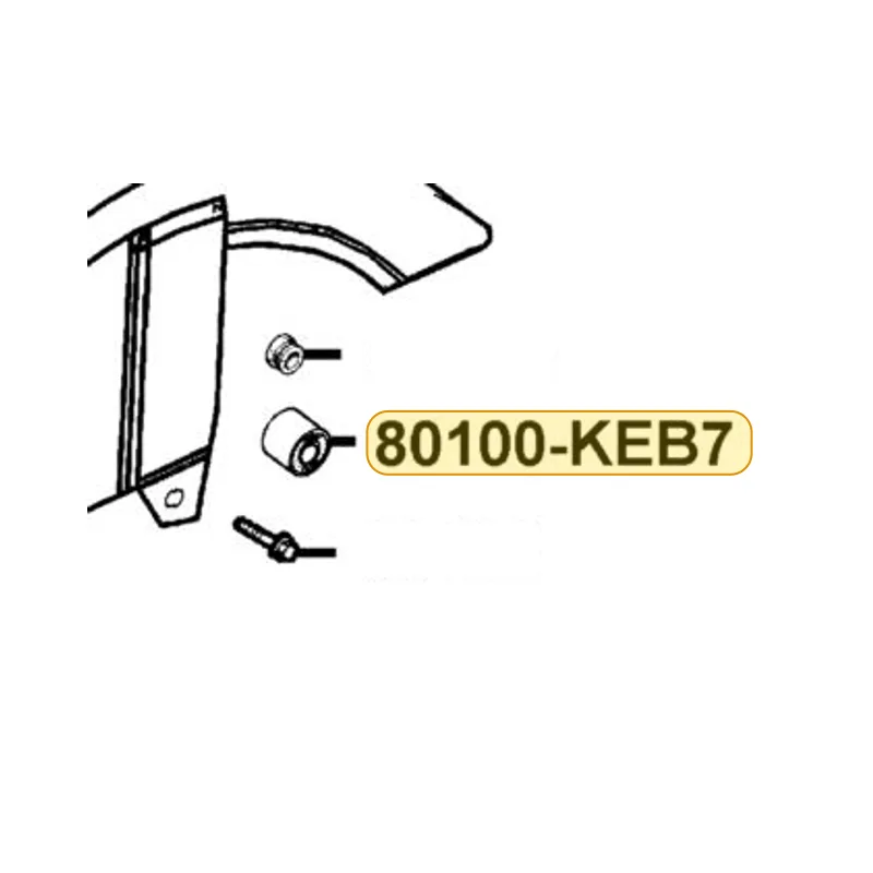 80100-KEB7-900 COLLAR RUBBER — diagram cutout