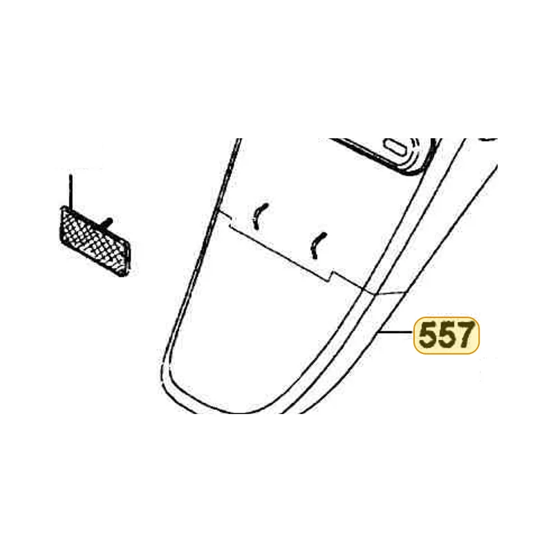 80106-KEB7-900 FENDER LOW REAR — diagram cutout