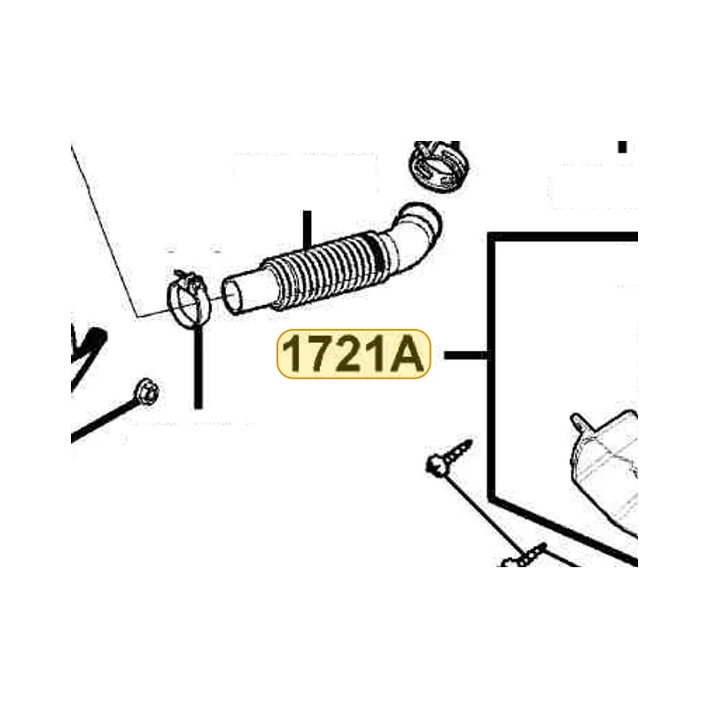 1721A-KEB7-900 DUCT ASSY AIR/C — diagram cutout