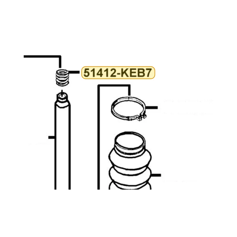 51412-KEB7-900 REBOUND SPRING — diagram cutout
