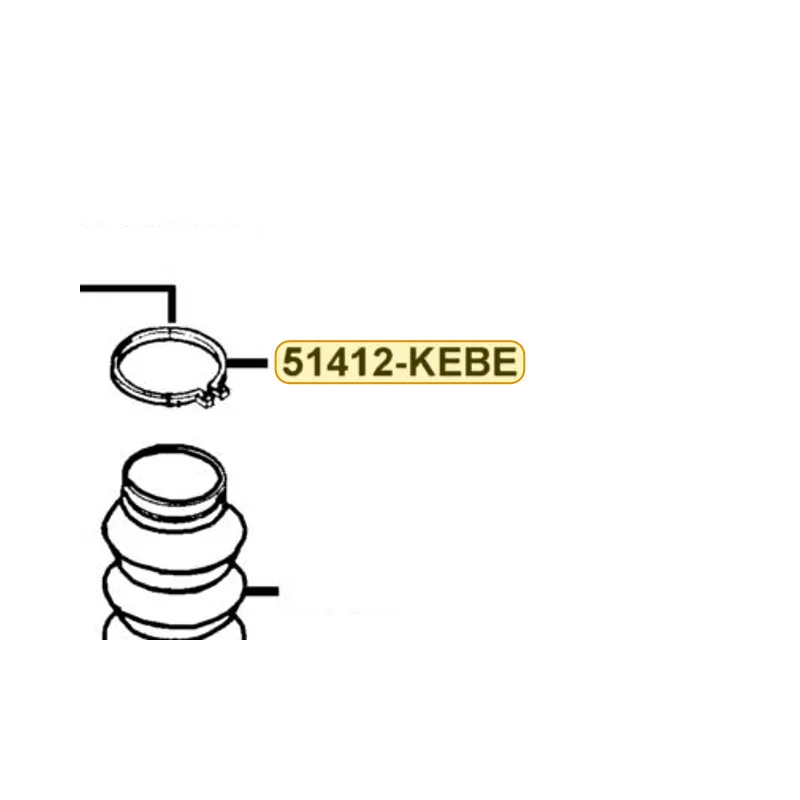 51412-KEBE-E00 BOOT BAND — diagram cutout