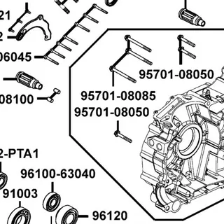 95701-08050-06 BOLT FLANGE 8*50 — diagram cutout