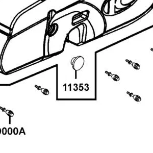 11353-LEB2-900 RUBBER PLUG. L COVER KICK — diagram cutout