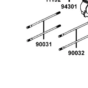 90031-KUDU-900 BOLT A STUD 8*200.5 — diagram cutout