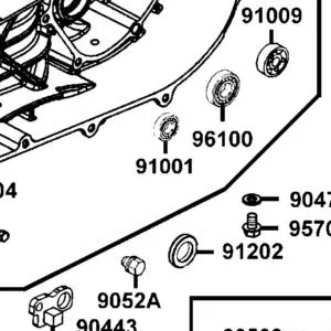 91001-KGBG-C0A BRG BALL RADIAL TM-SC03A — diagram cutout
