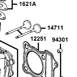 12251-LKC6-900 GASKET CYLINDER HEAD — diagram cutout