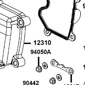 12310-LEA2-900 COVER COMP HEAD — diagram cutout