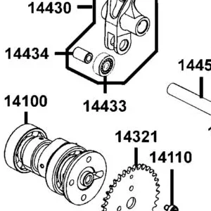14433-LEB1-900 ROLLER ASSY ROCKER ARM — diagram cutout