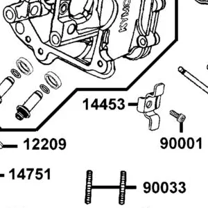 14453-LKC6-900 SET PLATE ROCKER ARM SHAFT — diagram cutout