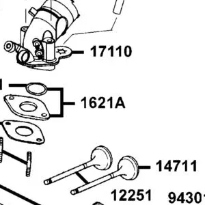 1621A-LEA1-900 INSULATOR CARB ASSY — diagram cutout