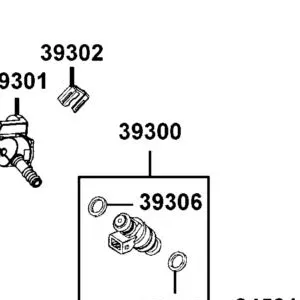 39300-LEB2-800 FUEL INJECTOR — diagram cutout