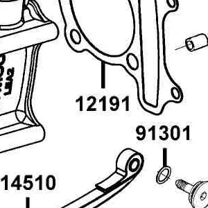 12191-LEA2-900 GASKET??? CYLINDER A — diagram cutout