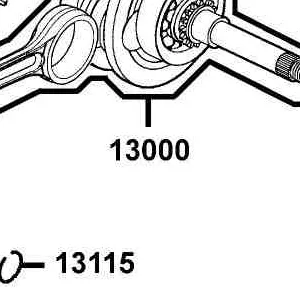 13000-LKC7-900 CRANK SHAFT COMP — diagram cutout