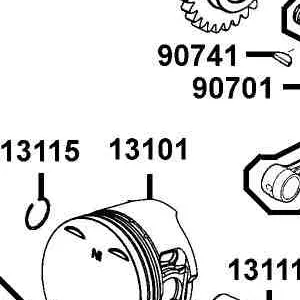 13101-LKC6-900 PISTON — diagram cutout
