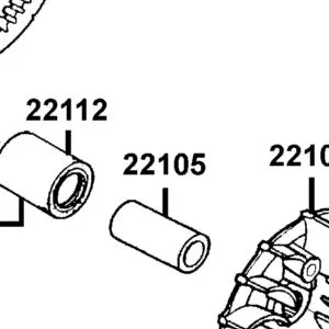 22105-LEA2-900 BOSS DRIVE FACE — diagram cutout