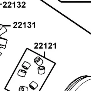 22121-LEA2-305 ROLLER SET WEIGHT (1SET:6PCS) — diagram cutout