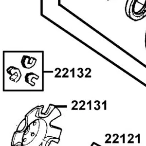 22132-LKB9-305 PIECE SLIDE SET (1SET:3PCS) — diagram cutout
