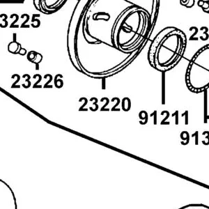 23220-LKC6-900 FACE COMP MOVABLE DRIVEN — diagram cutout