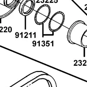 91351-KEBE-W00 O RING 36.7X1.9