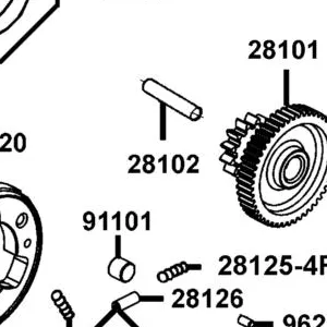 28102-LEA2-900 SHAFT STARTER REDUCTION GEAR — diagram cutout