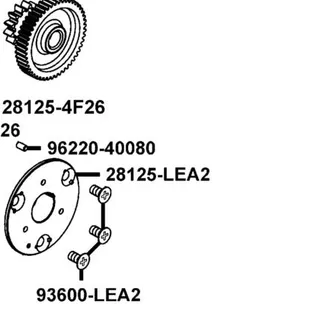 28125-LEA2-910 FLANGE. STARTING CLUTCH — diagram cutout