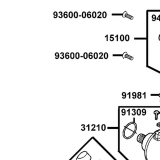 93600-06020-0F SCREW FLAT 2.5X8 — diagram cutout