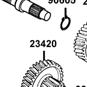 23420-LKC6-900 SHAFT COMP. COUNTER — diagram cutout