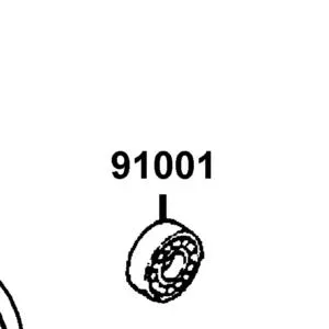 91001-KHC4-90D BRG BALL RADIAL 6304JR2CS10 — diagram cutout